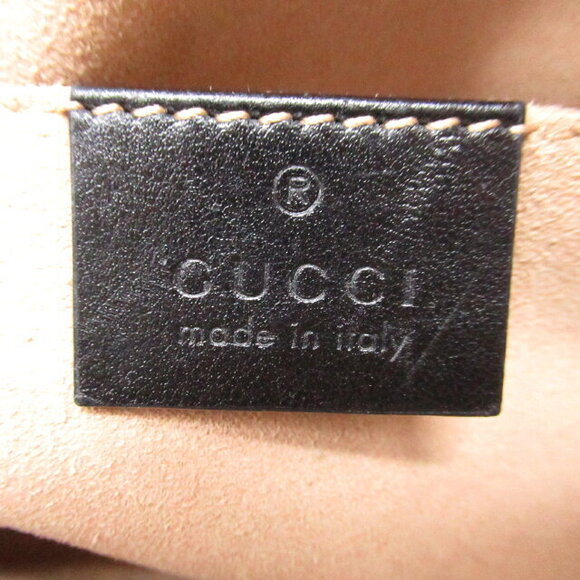 Gucci Shoulder Bag Calfskin Leather Black - Picture 6 of 10